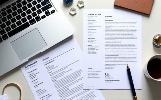 採用担当者の目を引くようにデザインされた履歴書と職務経歴書。